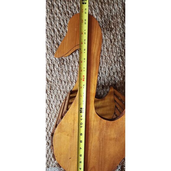 Vintage Goose Duck Magazine Wood Rack Home Decor Country Farmhouse - Picture 5 of 7